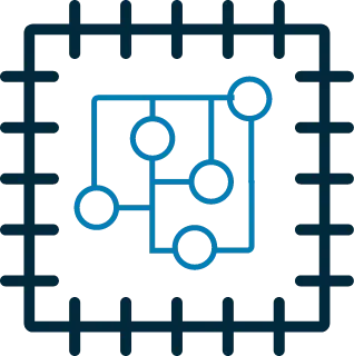 stylized circuit diagram
