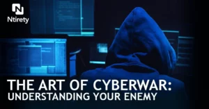 The Art of Cyberwar: Understanding Your Enemy - Hacker in dark room by computer